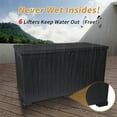thumbnail image 7 of 230 Gallon Extra Deck Box Lockable Resin Outdoor Storage Box Waterproof Outdoor Container for Patio Furniture Cushions, Pool,Black, 7 of 7