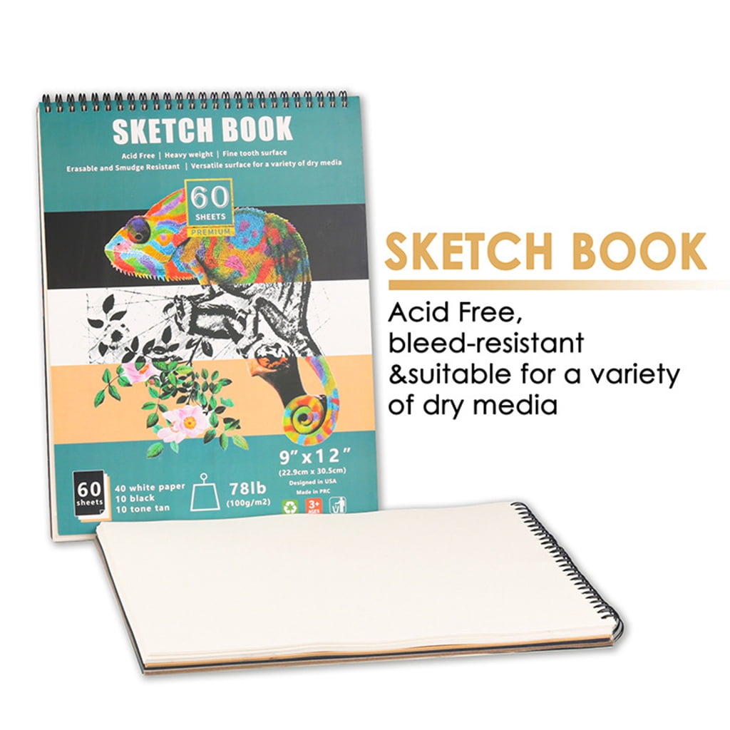 60 Sheets Drawing Pad Art Sketchbook Artistic Drawing Painting Writing Paper