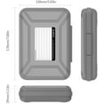 thumbnail image 4 of ORICO Hard Drive Case 3.5 inch HDD Storage Carrying Case Anti-Static and Shockproof External Hard Drive Portable Case for WD,Seagate,Toshiba-PHXBK, 4 of 7