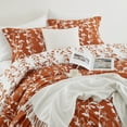 thumbnail image 6 of Nanshing 2 Piece Terracotta Comforter Set, Twin Size Solid Microfiber Print Bedding Set,All Season Leaves Bedding, 6 of 8
