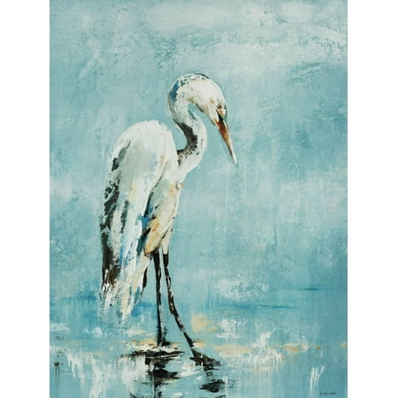 Turquoise Bird - Mornings Bath Turquoise Bird Egret Print Wall Art By Sydney Edmunds