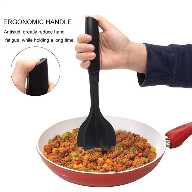 2 Piezas de Picadora de Carne Antiadherente, Trituradora Versátil, Utensilio de Cocina, Herramienta para Calentar Alimentos de Carne, Picadora de Carne, Carne Molida