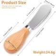 thumbnail image 4 of Cheese Spreader Knives,Mini Butter Knife Spreader with Wooden Handle,Mini Butter Knives Small Cheese Knives for Charcuterie Board,Sandwich,Cream Cheese Cake Condiment Knife, 4 of 7