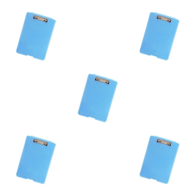 stanreset 1/2/3/5 Plastic A4 File Box Document Folder Box Writing Organizer Supply Pad Blue B 5PCS
