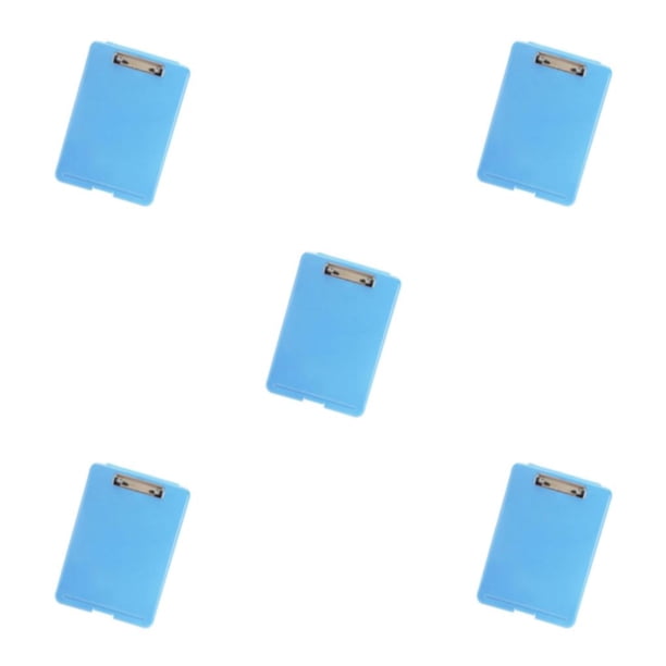 Seitruly Elegante caja de archivo A4 Carpeta de documentos duradera Caja de bloc de notas Organizador Suministro Azul B Type2 NO2