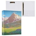 thumbnail image 3 of Breathtaking Mountain 12.4x10.6in PVC Round Ring Binders, 2-Pack, D-Ring 3-Hole, Metal Clip, 3 of 10