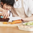 thumbnail image 4 of Cuchillos de nailon de 3 piezas para niños Cuchillos seguros para cocinar y cortar Cuchillos de cocina para lechuga y ensalada Cuchillo dentado para niños en 3 tamaños y colores Cuchillos de plástico, 4 of 7