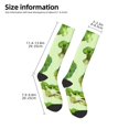 thumbnail image 2 of Fotbe Broccoli 3 Calcetas Divertidas Estampadas para Hombre y Mujer, Calcetas de Algodón hasta la Rodilla para Caminar, Correr, Enfermería y Embarazo, 2 of 6
