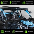 thumbnail image 2 of Compatible with Half Windshield for Can-Am Maverick X3 with Intrusion Bar 3/16 Scratch Resistant, 2 of 4