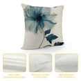 thumbnail image 4 of Shiartex  Blue Pillow Covers Floral Decorative Pillows for Couch Navy Blue Outdoor Pillows Case, Throw Pillow Cover for Living Room Bedroom Cushion Covers for Farmhouse Home Decor, 4 of 5