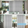 thumbnail image 2 of Yoolax Motorized Panel Track Blind Work with Remote Control Smart Light Filtering Vertical Blinds Electric Large Window Shade for Patio Sliding Door(80% Shading Shinny Grey,100"W x 84"H), 2 of 7