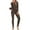 Brown, variant on hotojiny Thermal Underwear for Women Fall Winter Warm Base Layer for Cold Weather Slim Fit Long Sleeve Shirts Bottoms Set