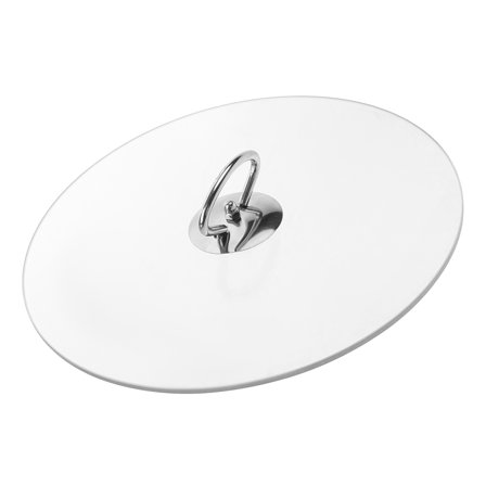 LEXSOMEO 27cm Glass Universal Pot Lid Cover Microwave Plate Glass Cover Splatter Guard Lid Cooking Pot Glass Lid Replacement Clear Round