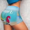 thumbnail image 4 of Balery Hello Summer Gnome 1 Pantalones cortos de entrenamiento estampados para mujer, sin costuras, ajustados, para gimnasio, yoga, correr, deportes, ejercicio activo, fitness.-X-Large, 4 of 8