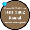 thumbnail image 1 of 3862 Perles Rondes 5D Peinture Diamant DMC 3862 Moka Foncé Beige Marron, 1 of 3