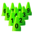 thumbnail image 1 of 1 Set Outdoor Soccer Training Sign Buckets Football Competition Logo Barrels, 1 of 8