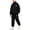 Black, variant on JOANKDMI 2 Piece Kid Boys Tracksuits Full Zip Long Sleeve Jacket and Jogger Pants Matching Sets Comfy Athletic Sweatsuits for Kids Casual Lounging Running Sports Everyday Wear Outfits