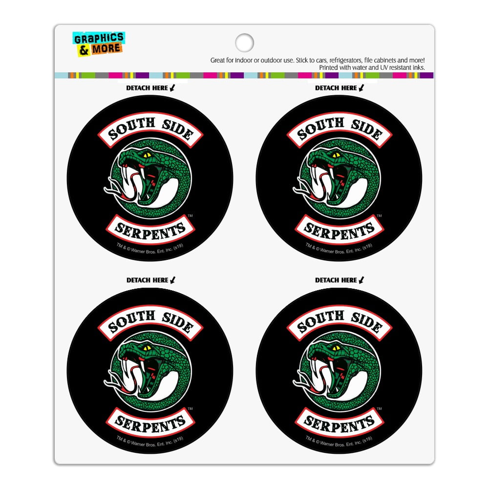 Riverdale South Side Serpents Refrigerator Fridge Locker Vinyl Circle