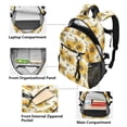 thumbnail image 5 of JIALIOU 14" Laptop Backpack Waterproof Airline Approved Stylish Casual Daypack for Travel Business College Work, Sunflowers Honey Bee, 5 of 8