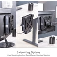 thumbnail image 3 of TEMOGU-Behind Monitor VESA Mount Designed for Dell OptiPlex Micro CPU, Monitor Arm Computer Holder, Concealed Back of Screen Mount with Desk Clamp Option, Black, Mount-DLMM1, 3 of 4