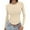 D, variant on ManxiVoo Women's Long Sleeved Round Neck Slim Bottom Sweater Basic Clothing For Outdoor Wear Sports Top Comfort Stretch Flexible Fit L Size
