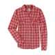 thumbnail image 1 of Camisa con botones Aeropostale para mujer a cuadros metálicos rosa mediano, 1 of 1