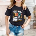 thumbnail image 2 of Kids Unisex Letter Print Short Sleeve T Shirt Soft Crew Neck Tee for Summer Fashion Comfortable Daily Wear, 2 of 4