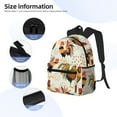 thumbnail image 5 of Gaeub Colorful Roosters School Backpack Waterproof Bookbag for Men Women College High School Bags, 5 of 8