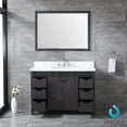 thumbnail image 5 of Lexora Home Marsyas Veluti 48" Quartz Top Single Vanity in Rustic Brown, 5 of 5