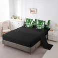 thumbnail image 3 of Erosebridal Geometric Rectangle Bed in a Bag Full size,Abstract Sqare Bed Set,Green Grey Bedding Full Size,Lightweight Plaid Room Decorative,Reversible,7pcs, 3 of 5