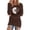 Brown, variant on Bovemsi Womens Sweaters Casual Solid Long Sleeve Jumper Blouse Fall Sweaters