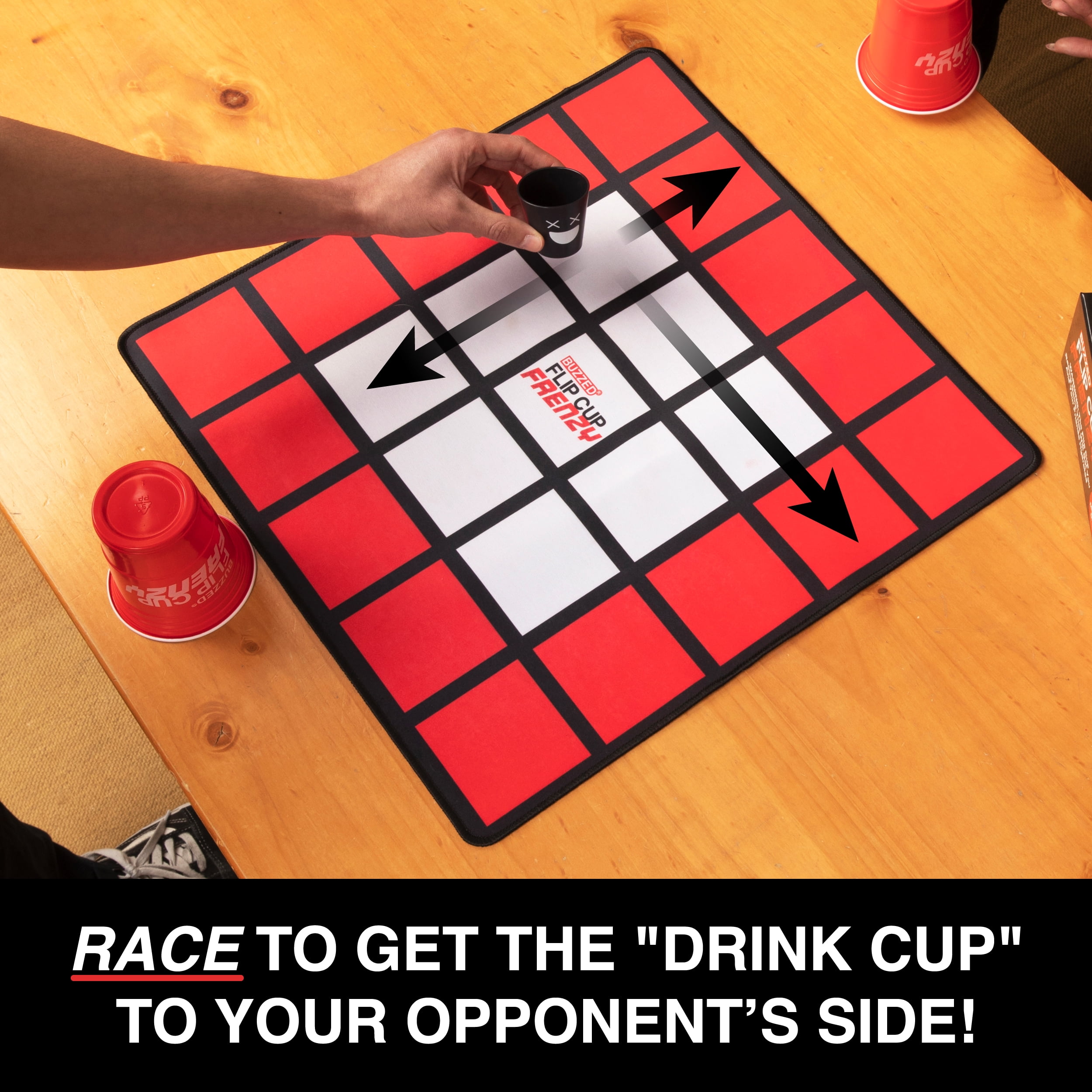 Buzzed™ Flip Cup Frenzy – Adult Drinking Party Game by Relatable, Flip Cup Challenge Game