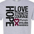 thumbnail image 4 of Inktastic Multiple Myeloma Hope Love Strength T-Shirt, 4 of 5