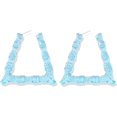 thumbnail image 1 of ORUYROP Boucles d'Oreilles en Bambou en Forme de U pour Femmes Boucles d'Oreilles en Résine Acrylique Colorées Grandes Boucles d'Oreilles Exagérées Bijoux en Bambou, 1 of 7