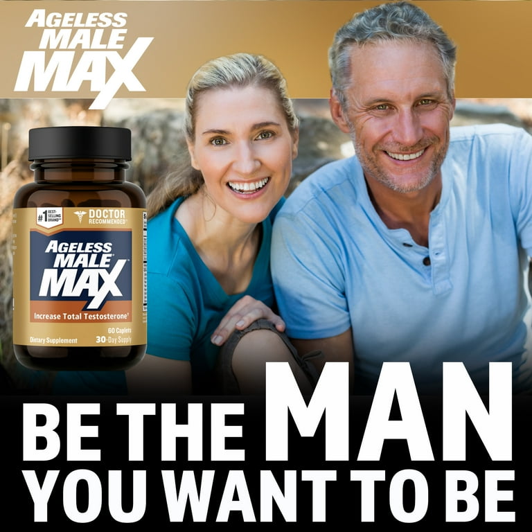 Ageless Male Max Testosterone Booster & Erection Enhancer with Ashwagandha,  60 Capsules - Walmart.com