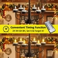 thumbnail image 4 of Paquete de 6 velas recargables sin llama Yme con control remoto y base, 4 of 9