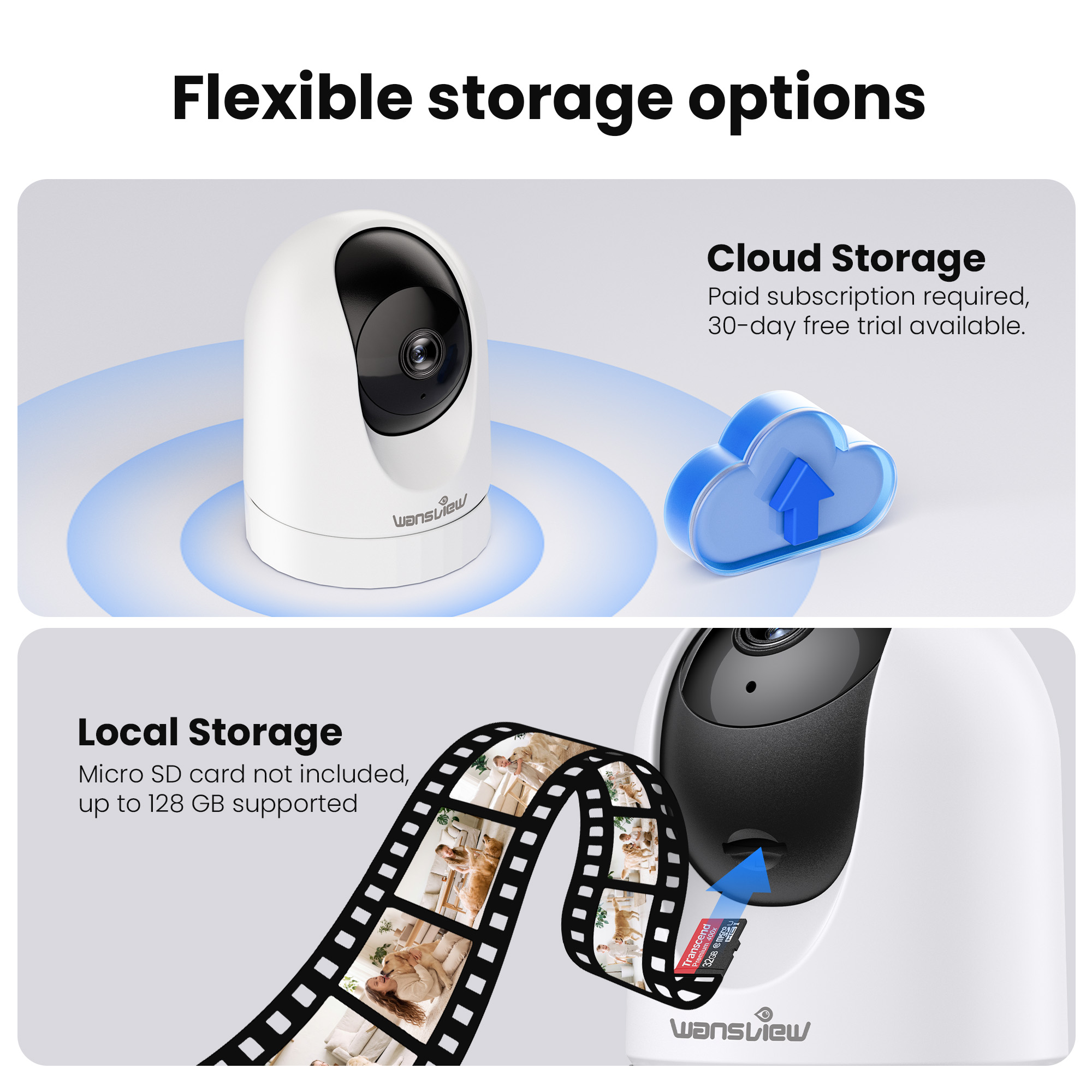 WansView 3K WiFi Indoor Camera with 360° Pan & Tilt Auto Tracking photo 8