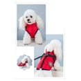 thumbnail image 4 of BT Bear Small Dog Jacket, Dog Coat Harness Winter Warm Vest Jacket Waterproof Cotton Costume for Puppy Small Medium Dogs (M, Red), 4 of 7