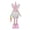 Pink, variant on Free Express Easter Bunny Ear Extendable Leg Plush Gnome Figurines with Easter Egg and Carrot for Spring Home Tabletop Mantel Decorations