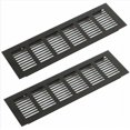 thumbnail image 3 of Aluminum Vent Grille 2 Pieces Ventilation Grille Rectangular Ventilation Grille Alloy Ventilation Grille Outdoor Vent Grille for Ventilation Black 250, 3 of 4