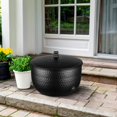 thumbnail image 2 of Soporte para manguera de jardín Monarch Abode 100 pies, metal negro, 2 of 8