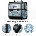 thumbnail image 6 of Byootique Makeup Train Case Kit with Cube Case Cosmetic Organizer Mermaid Silver, 6 of 8