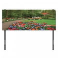 thumbnail image 3 of Garden Headboard, Spring Garden with Forest Hut Small Bridge Plants Flowerbedsnd Walkway, Upholstered Decorative Metal Bed Headboard with Memory Foam, Full Size, Green and Purple, by Ambesonne, 3 of 4