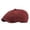 Red, variant on Men's Herringbone Tweed Newsboy Cap Classic Wool Blend Flat Cap Adjustable Vintage Hat