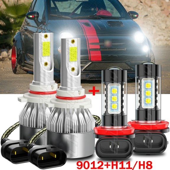 For 2018-2020 Mitsubishi Eclipse Cross 9012 H11 LED Headlight Fog Lights Bulbs