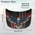 thumbnail image 7 of Uorisanigo Car Hood Cover Stretch Polyester Fabric Flying Eagle USA Flag Hood Cover Easy Installation Removable Covers Automotive Accessories Car Decoration All-Season Protection, 7 of 7
