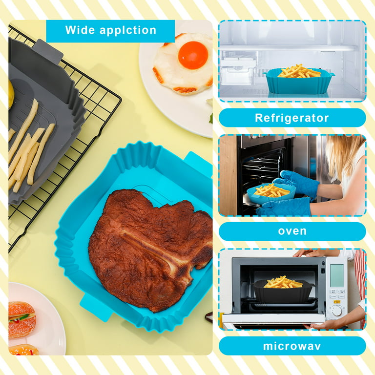Air Fryer Silicone Liners Square Air Fryer Silicone - Temu