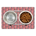 thumbnail image 1 of Cartoon Pet Mat for Food and Water, Funny Pattern with Magic Mermaid Cats with Hearts, Non-Slip Rubber Mat for Dogs and Cats, 18" X 12", by Ambesonne, 1 of 2