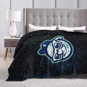 Asheville Tourists Fleece Blanket, Very Soft Microfiber Flannel Blanket for Couch Warm and Cozy for All Seasons