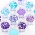 thumbnail image 5 of FCOGIN 3# 12 Pcs Multi-color Various Glitter Set, for Nail Art or Various Craft Decoration, 5 of 5